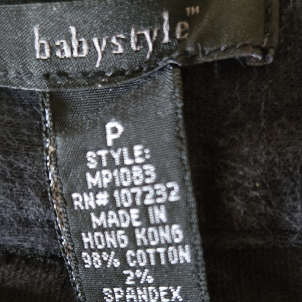 Babystyle Women's Velvet Black Boot Cut Pants